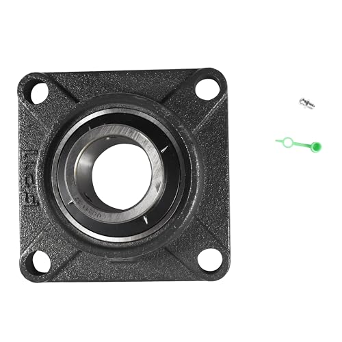 HQRP UCF211-32 Pillow Block Bearing 2-inch Bore, 4-Bolt Flange Mounted, Solid Base, Self-Alignment, Square