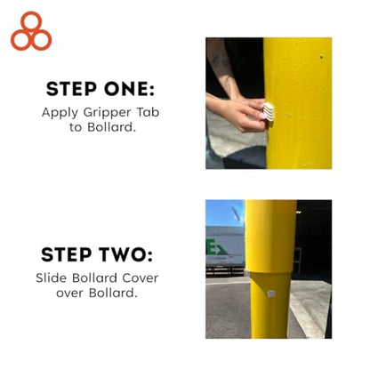 BollardGard 7" x 60" Bollard Cover Yellow - Innoplast (Yellow Green Tape) - color: Yellow green tape, size: 7\"x60\"