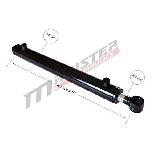 Double Acting Hydraulic Cylinder - Tang Universal Hydraulic Cylinder 2" Bore, 16 inch Stroke Tang Style (2x16) - color: 2" Bore, size: 16" Stroke