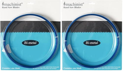 Imachinist S64121214SQ Bi-Metal Bandsaw Blades 64-1/2" X 1/2" X 14 TPI for Cutting Soft Ferrous Steel, Higher Tooth Hardness, (Specially Quenched Teeth) (Pack of 2) - size: 14TPI-SQ (Pack of 2)