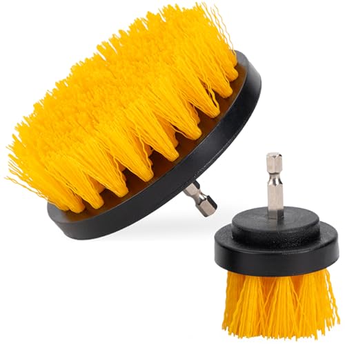 VIKING Drill Cleaning Brush Set for Car Carpet Cleaning, 2 Pack