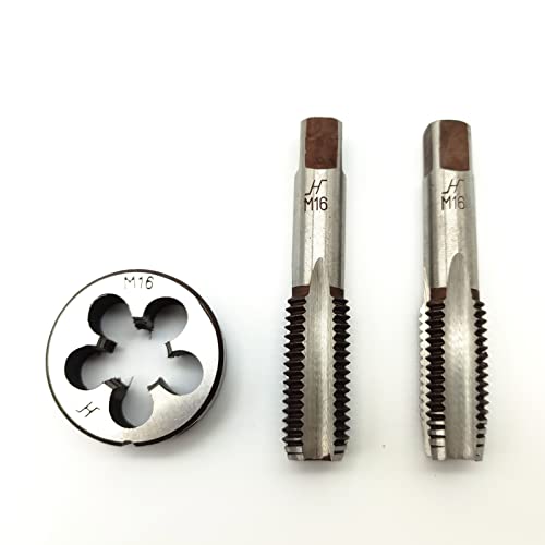AtticZone M16 x 2.0 Metric Hand Thread Tap and Die Set, Right Hand - size: M16x2.0
