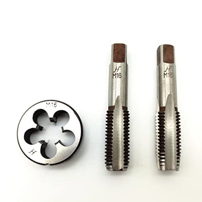 AtticZone M16 x 2.0 Metric Hand Thread Tap and Die Set, Right Hand - size: M16x2.0