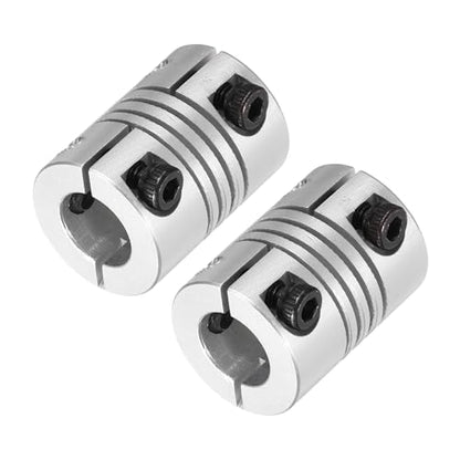 MECCANIXITY 2 Pcs 5 to 8mm Flexible Shaft Coupling 20mm L 15mm Dia - size: 5 to 8mm