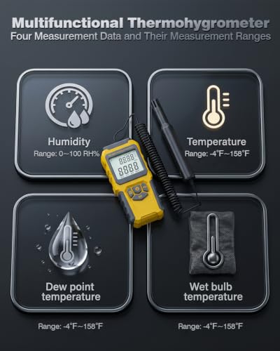 MT-93D Split Temperature Humidity Meter
