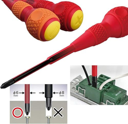 VESSEL BALL GRIP Insulated Screwdriver 5PC. Set