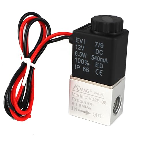1/4inch DC 12V 2 Way Normally Closed Electric Solenoid Air Valve - size: 1/4" Port, style: DC 12V