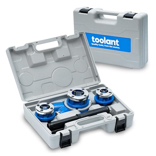 toolant Ratchet Pipe Threader Kit, NPT 1/2"-1", 3-Piece - size: 1/2"- 1" (3pcs)