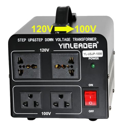 1000W US 120V to 100V JP Japan Voltage Converter Step Down/Up Transformer