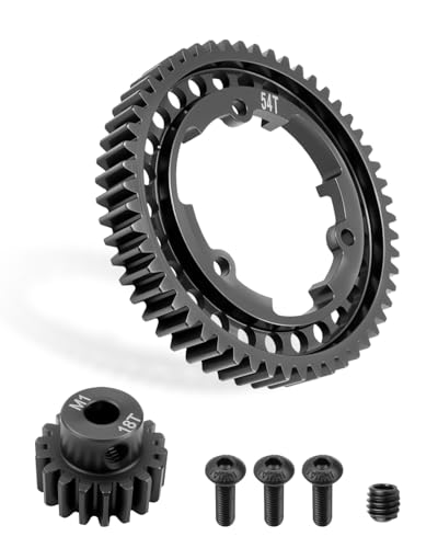 54T Spur Gear and 18T Pinion Gear Fit for Traxxas X Maxx