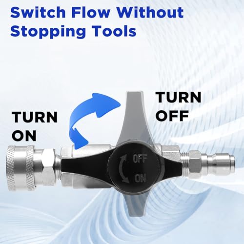 PWACCS Ball Valve Pressure Washer, 3/8" Quick Connect Shut Off Valve
