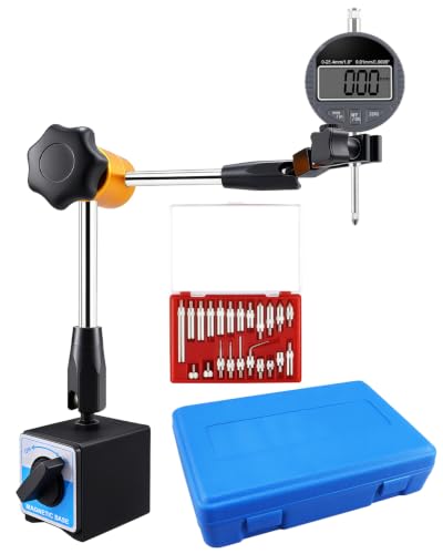 UHARBOUR Digital Dial Indicator 0-1" / 25.4mm with Magnetic Base