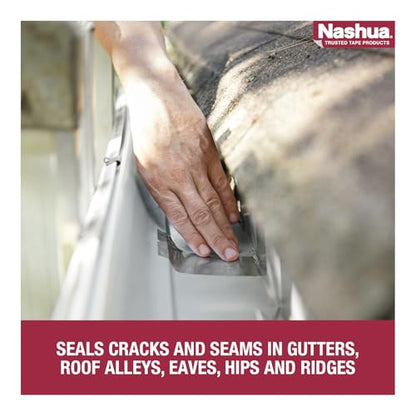 Nashua 361-11 Foil Tape for Waterproofing Repair, 11 mil Thick, 10 m Length, 48 mm Width , Aluminum