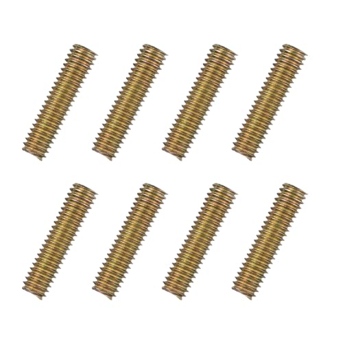 uxcell 8pcs Fully Threaded Rods 5/16x1-1/4 All Thread Studs Long Threaded Screw Carbon Steel for Furniture Garden Railing Mounting Assembly Fastening Frame Connection Colorful Zinc - size: 5/16x1-1/4"