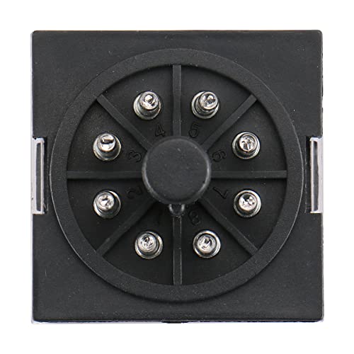 Baomain Power Relay MK2P-I 12VDC Coil DPDT 8 Pin with Plug-in Terminal Socket,for Automation and Control Systems