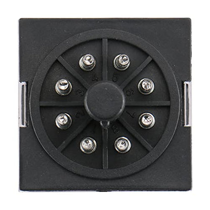 Baomain Power Relay MK2P-I 12VDC Coil DPDT 8 Pin with Plug-in Terminal Socket,for Automation and Control Systems