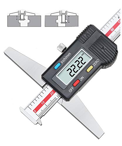 Depth Gauge Vernier Caliper 0-150mm 0-200mm,0-300mm (Digital 200mm(Double-Hook)) - size: digital 200mm(double-hook)
