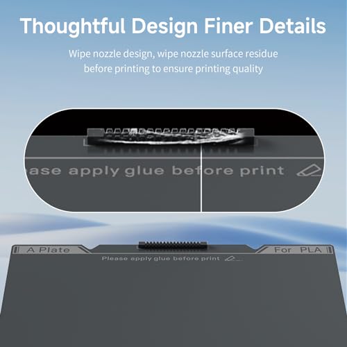 Official Creality K1C Build Plate 235x235mm Original Smooth PEI Sheet with Nozzle Cleaner Flexible Spring Steel Magnetic Platform Plate for K1/K1C/Ender 3/3 V2/3 V3/3 V3 KE/3 V3 SE/3 Neo/3 V2 Neo - style: K1C Smooth