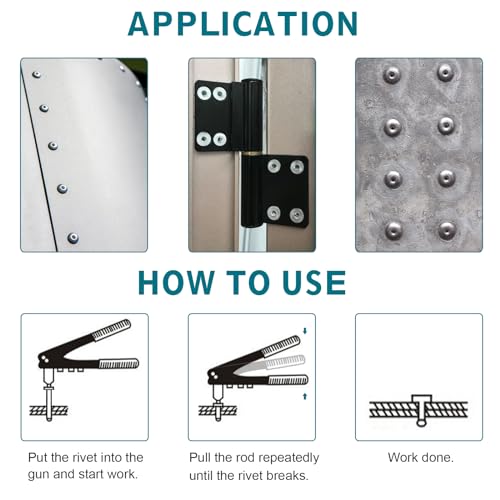 3/16"x5/8" Aluminum blind pro Rivets,120Pcs Aluminum Grip and Steel Mandrel (3/16"x5/8") - size: 3/16"x5/8"