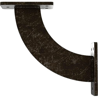 2" W x 7" D x 7" H Bradford Steel Bracket, Antiqued Warm Silver - color: Antiqued Warm Silver, size: 2-in. W x 7-in. D x 7-in. H