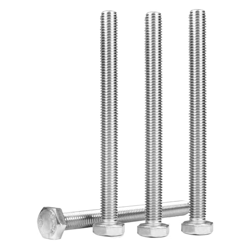 5 Pcs M10 Hex Bolts M10-1.5 x 120mm Hex Head Screw Bolt - size: M10-1.5 x 120mm