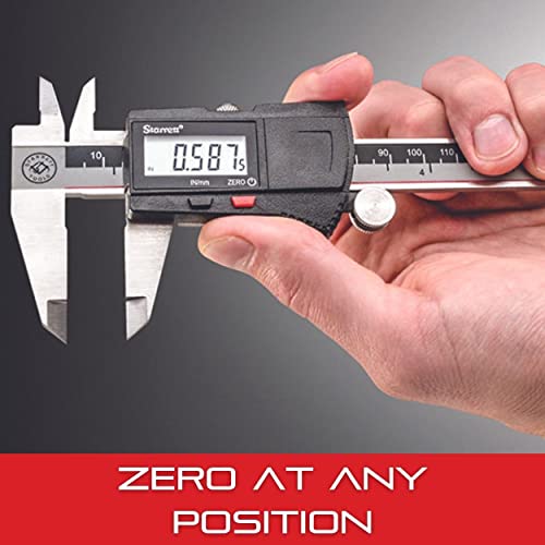 Starrett Stainless Steel IP67 Electronic Slide Caliper, 0-6" Range,