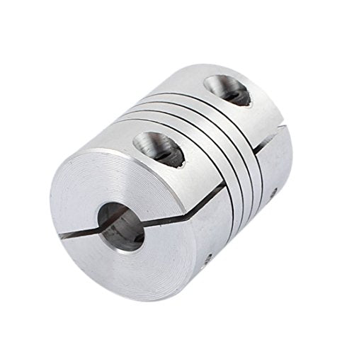 uxcell 6.35mm to 8mm Shaft Coupling 30mm Length 25mm Diameter Stepper Motor Coupler Aluminum Alloy Joint Connector for 3D Printer CNC Machine DIY Encoder - size: 6.35-8mm