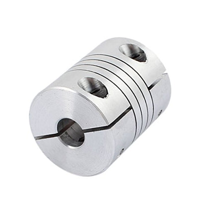 uxcell 6.35mm to 8mm Shaft Coupling 30mm Length 25mm Diameter Stepper Motor Coupler Aluminum Alloy Joint Connector for 3D Printer CNC Machine DIY Encoder - size: 6.35-8mm