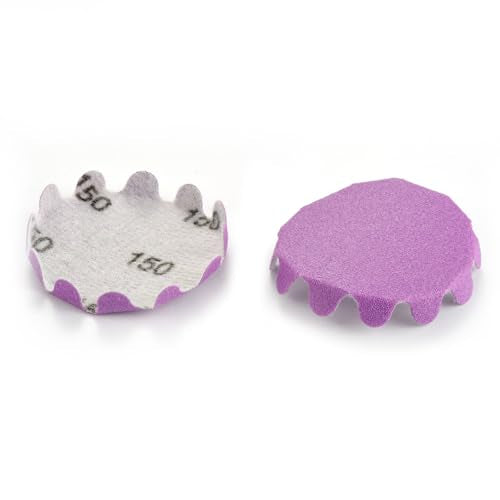 MAXMAN 2"Sanding Discs, 150 Grit Flex Edge Sandpaper, for Drill/Bowl Sander - style: 150 Grit