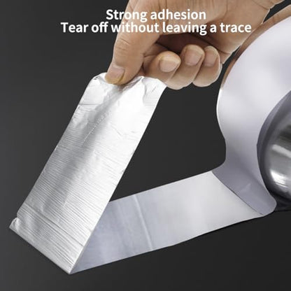 Thicker Aluminum Foil Tape, Heat-Resistant Adhesive Tape for Home Use, Dressing Table, Washstand Accessories (5m) - color: 5m