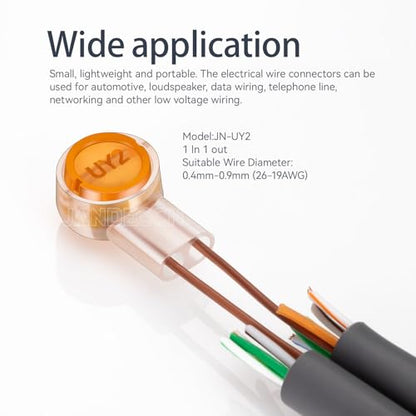 100pcs Gel-Filled Waterproof Butt Splice Network Connectors UY2 K2 - size: K2/UY2