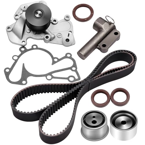 ECCPP Timing Belt Water Pump Kit Fits 1999-2010 Hyundai Sonata Tucson Tiburon Santa Fe Spectra Sportage Optima 2.5L 2.7L V6 DOHC 24 Valve G6BA G6BV Delta