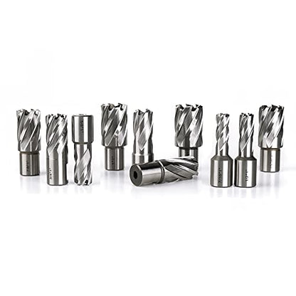 OSCARBIDE 13pc HSS Annular Cutter Set,1" Cutting Depth,1"/16" to 1-1/16"Dia
