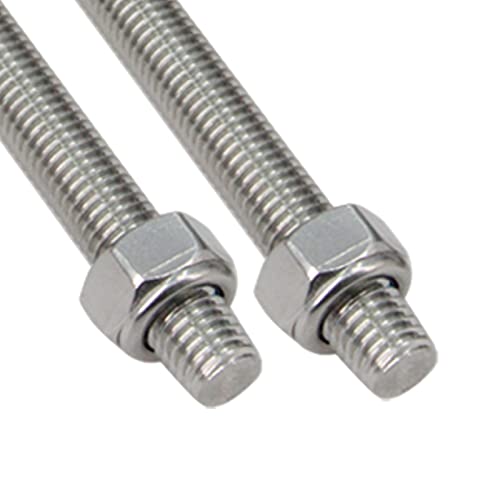 M16 x 2mm Pitch 304 Stainless Steel Self-Locking Hex Lock Nuts, Nylon Insert LockNuts Silver Metric Self Clinching Hex Lock Nuts for Hardware Parts, 20pcs/Pack (M16-20pcs) - size: M16-20pcs