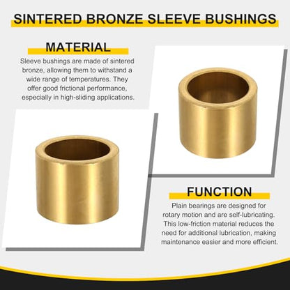 uxcell 16Pcs Sleeve Bearings, 8mm Bore x 10mm OD x 12mm Length - size: 8mm Bore x 10mm OD x 12mm Length