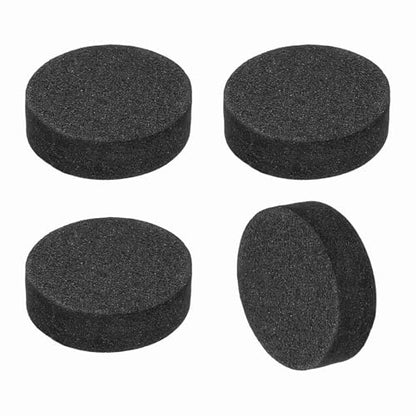 MECCANIXITY 4 Pcs Single Sided Speaker Isolation Feet Pads, 20mmx5mm Non Slip Foam Shock Absorption Base Pad Amplifier Stand Feet Mat for Speaker HiFi Home Theater Sound System, Black - size: 20mmx5mm
