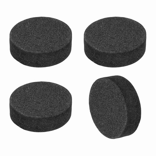 MECCANIXITY 4 Pcs Single Sided Speaker Isolation Feet Pads, 20mmx5mm Non Slip Foam Shock Absorption Base Pad Amplifier Stand Feet Mat for Speaker HiFi Home Theater Sound System, Black - size: 20mmx5mm