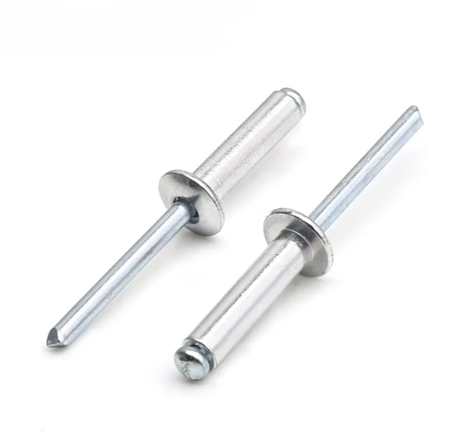 Aluminum Pop Rivets 3/16" x 1-1/4" Dome Head Blind 6-20 Gap 1.126"-1.250" Set of 25pcs