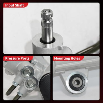PHOBOOS Hydraulic Power Steering Rack and Pinion Fit for Honda Pilot - size: 26-2719
