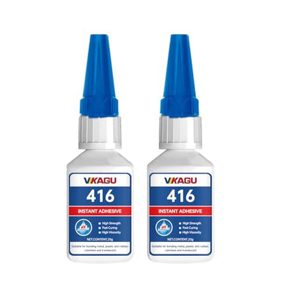 416 Super Bonder Instant Adhesive Clear for High Temp & Vibration 20g Suitable for Metal Plastic and Rubber 2 Pack - size: 416, style: 2 Pack
