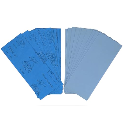 9x3.6 inch Sandpaper, 30 Sheet 7000 Grit Wet and Dry Sand Paper, Detail Fine Precision Abrasive Pads Sander Sheets Paper for Automotive Sanding, Wood Turing Finishing, Metal Furniture Polishing - color: 30 strips (#7000)