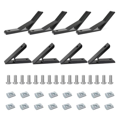 4 Set 45 & 135 Degree 2020 Aluminum Extrusion Corner Angle Brackets - style: 45 135D20-4P