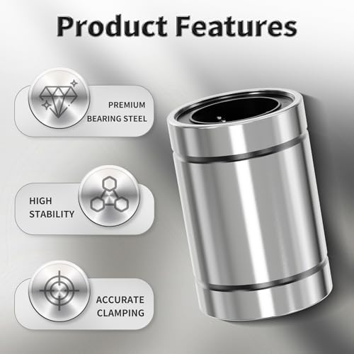 4 Pcs LM16UU Linear Ball Bearings, 16x28x37mm Linear Bearing - size: LM16UU