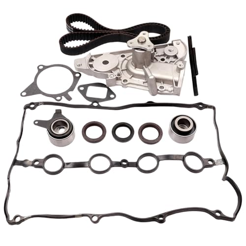 Engine Timing Belt Kit w/Water Pump Fit for Mazda for Miata 1.8L 1994 1995 1996 1997 1999 2000 Replace Timing Belt OEM - B660-12-700D