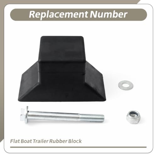 Boat Trailer Flat Bow Stop Block Compatible with Jon Boats