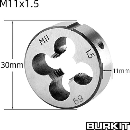 Burkit M11 X 1.5 Tap and Die Set Right Hand