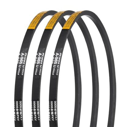 uxcell 3Pcs A965 Rubber V-Belt, 965mm Li x 13mm W x 8mm T, Classic Wrapped - size: A965