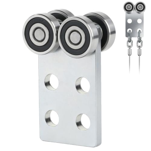 4 Wheel Trolley Rollers.Bearing Trolley Assembly.The top of the Trolley has Room for Set Screws, Allowing the use of a 1-5/8" high Strut Channel - style: B-4Wheel Trolley 1pcs