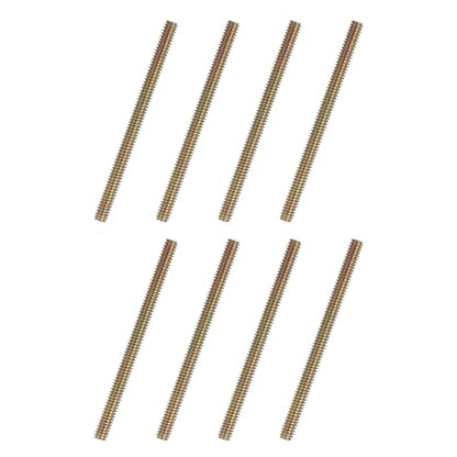 uxcell 8pcs Fully Threaded Rods 1/4x3-1/2 All Thread Studs Long Threaded Screw Carbon Steel for Furniture Garden Railing Mounting Assembly Fastening Frame Connection Colorful Zinc - size: 1/4x3-1/2"