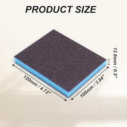 16Pcs 4.7"x3.9" Sanding Sponge Washable Sanding Blocks - size: 60#-320#